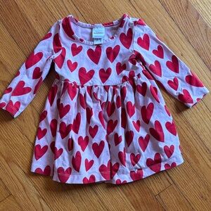 Hanna Andersson 12-18 month heart dress